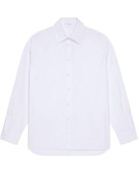 Givenchy - Couture Seam Cocoon Long-Sleeve Cotton Shirt - Lyst
