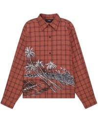 Amiri - Chemise En Flanelle Palms - Lyst