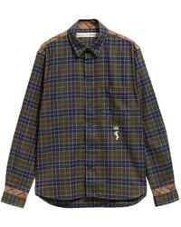 Barbour - X Paul Smith Tartan-Pattern Embroidered-Logo Shirt - Lyst