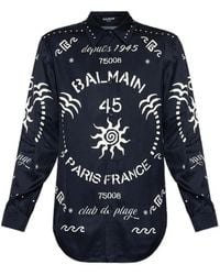 Balmain - Printed Shirt - Lyst