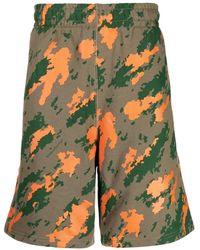 BBCICECREAM - Camouflage-print Cotton Bermuda Shorts - Lyst