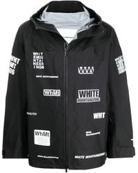 White Mountaineering - Graphic-print Zip-up Lightweight Jacket - Lyst