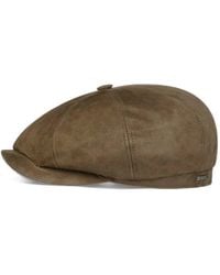 Stetson - Brooklin Suede Flat Cap - Lyst