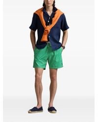 Polo Ralph Lauren - Striped Drawstring-Waist Swim Shorts - Lyst