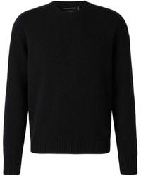 Canada Goose - Logo-Patch Ribbed-Trim Sweater - Lyst
