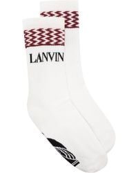 Lanvin - Curb Logo Socks - Lyst