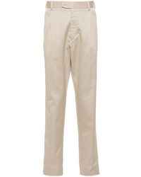 Brioni - Slim-Fit Cotton Tailored Trousers - Lyst