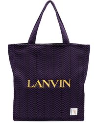 Lanvin - X Future Embroidered-logo Tote Bag - Lyst