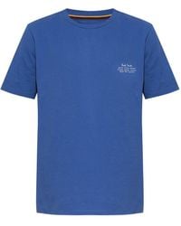 Paul Smith - Logo-Print Crew-Neck T-Shirt - Lyst