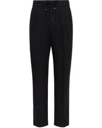 Brunello Cucinelli - Linen Trousers - Lyst