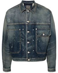 Givenchy - Distressed Denim Jacket - Lyst