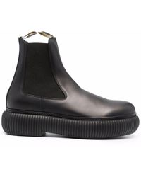Lanvin Leather Black Arpège Chelsea Boots for Men Mens Shoes Boots Casual boots 
