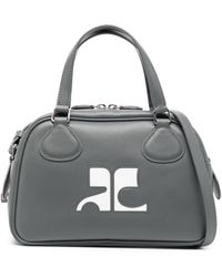 Courreges - Reedition Leather Tote Bag - Lyst