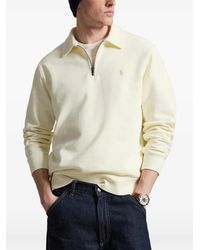 Polo Ralph Lauren - Quarter-Zip Logo-Embroidered Polo Shirt - Lyst