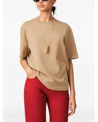 Ami Paris - Cotton T-Shirt With Embossed Ami De Coeur - Lyst