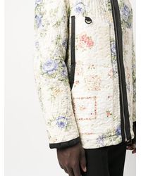Marine Serre - Boutis Floral-Print Quilted Jacket - Lyst