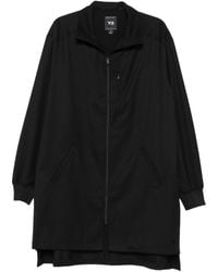 Y-3 - Zip-Front Long Jacket - Lyst
