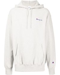 READYMADE - Embroidered Logo Long-sleeve Hoodie - Lyst