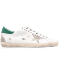 Golden Goose Superstar Distressed Sneakers - White