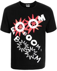 COMME DES GARÇON BLACK - Boom Graphic-Print T-Shirt - Lyst