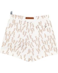 ZEGNA - Printed Drawstring Swim Shorts - Lyst