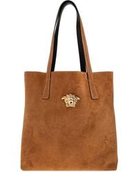 Versace - La Medusa Suede Tote Bag - Lyst