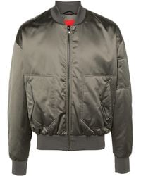 Ferrari - Tape-Detail Zip-Up Bomber Jacket - Lyst