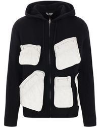 COMME DES GARÇON BLACK - Flap-Pocket Hoodie - Lyst