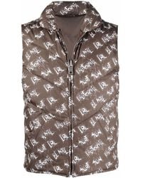 ERL - Logo-Print Padded Gilet - Lyst