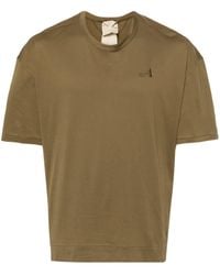 C.P. Company - Logo-embroidered Cotton T-shirt - Lyst