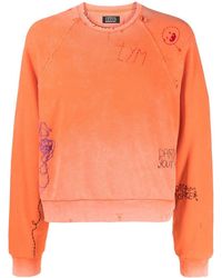 Liberal Youth Ministry - Sweat Brodé À Effet Usé - Lyst