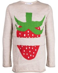 Comme des Garçons - Graphic-Print Crew-Neck Sweatshirt - Lyst