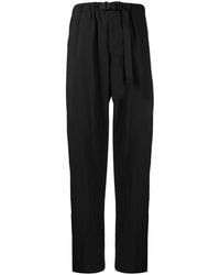 Paul Smith - Belted Tapered-Leg Trousers - Lyst