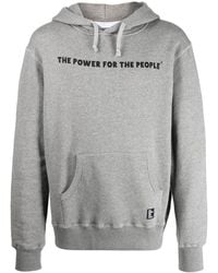The Power for the People - Logo-print Detail Hoodie - Lyst