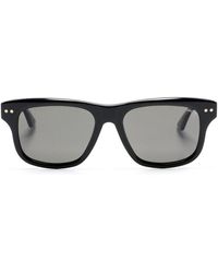 Montblanc - Logo-Engraved Square-Frame Sunglasses - Lyst