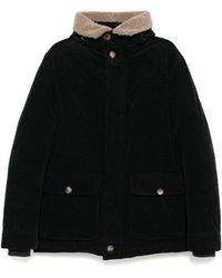 Brunello Cucinelli - Corduroy Single Breasted Coat - Lyst