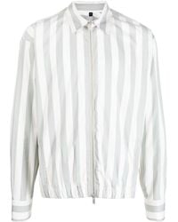 Lardini - Striped Zip-up Jacket - Lyst