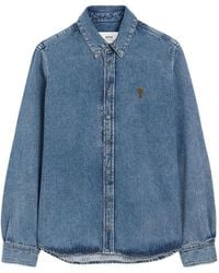 Ami Paris - Adc Denim Shirt - Lyst