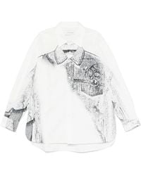 Feng Chen Wang - Trompe L'Oeil-Print Shirt - Lyst