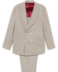 Brunello Cucinelli - Pinstriped Suit - Lyst