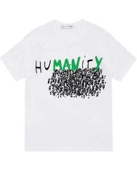 Comme des Garçons - T-Shirt Graphique À Col Ras-Du-Cou - Lyst
