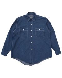 Kaptain Sunshine - Contrast-Stitch Chest-Pockets Shirt - Lyst
