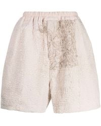 By Walid - Embroidered-Patchwork Bermuda Shorts - Lyst
