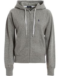 ralph lauren fleece hoodie women's