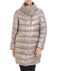 Herno Iconico Dora Down Jacket In Pearl Grey - Gray
