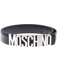 moschino belt silver