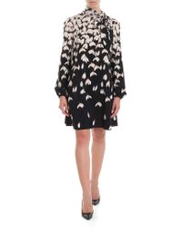 Valentino Snowdrop Dress In Black
