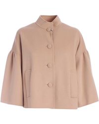 Weekend by Maxmara Chiffon Short Coat - Natural