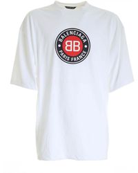 Balenciaga Cotton Mode T Shirt In White For Men Save 25 Lyst