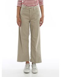 Dondup Avenue Denim Flared Jeans - Natural